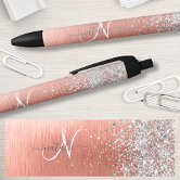 https://rlv.zcache.ca/rose_gold_brushed_metal_glitter_monogram_name_black_ink_pen-r_8p2dag_166.jpg