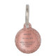 Rose Gold Brushed Metal Glitter Monogram Name