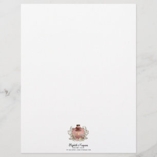 Rose Gold Cake Bakery Baker Pastry Chef Letterhead
