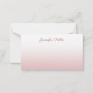 Rose Gold Calligraphed Script Elegant Template