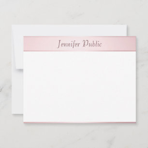 Rose Gold Calligraphie Script Modèle élégant