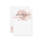 Rose Gold Calligraphy art Earrage carte d'affichag