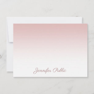 Rose Gold Calligraphy Script Name Template Elegant