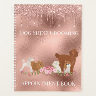Rose Gold Chien Grooming Parties scintillant pour 