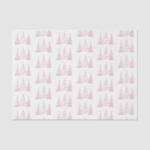 Rose Gold Christmas Trees Tissue Paper