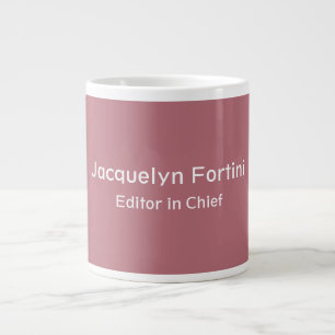 Rose Gold Colour Plain Elegant Modern Minimalist Large Coffee Mug