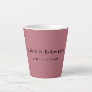Rose Gold Colour Professional Trendy Modern Plain Latte Mug