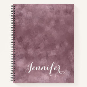 Rose Gold Colour Template Modern Custom Elegant Notebook