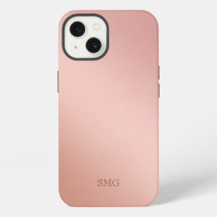 Rose Gold Coloured   Custom Initials iPhone 13 Case