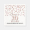 Rose Gold Confetti Cheers to 30 Years Birthday