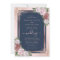 Rose Gold Confetti Glitter Navy Blue Blush Wedding