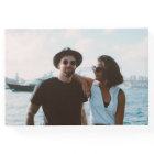 Rose gold confetti navy blue photo wedding