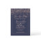 Rose gold confetti navy blue save the date wedding