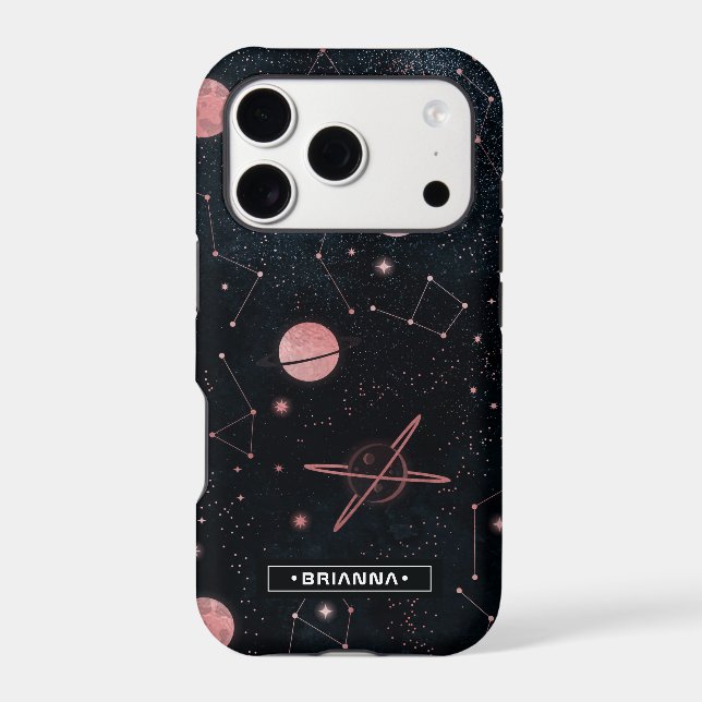 Rose Gold Constellations | Outer Space Monogram (Back)