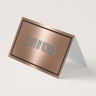 Rose Gold Copper Bronze elegant minimalist Business Card