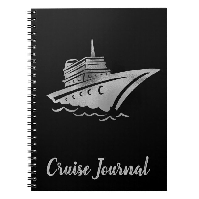Rose Gold Cruise Ship Vacation Journal  (Front)