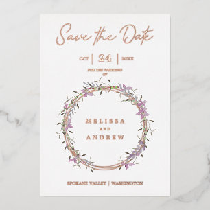 Rose Gold Custom Lilac Fancy Garland Wreath