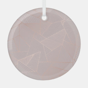Rose gold decorative background, elegant. glass ornament