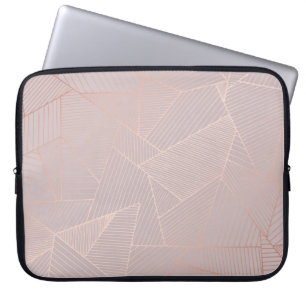 Rose gold decorative background, elegant. laptop sleeve