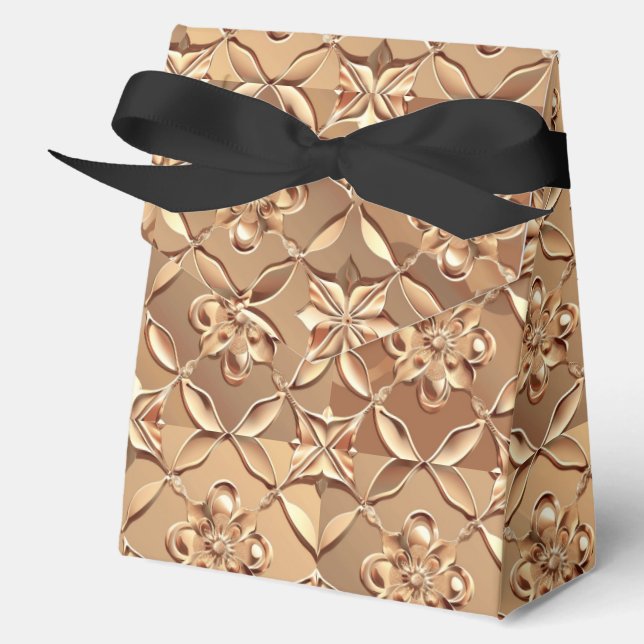 Rose Gold Decorative Favor Box (Front)