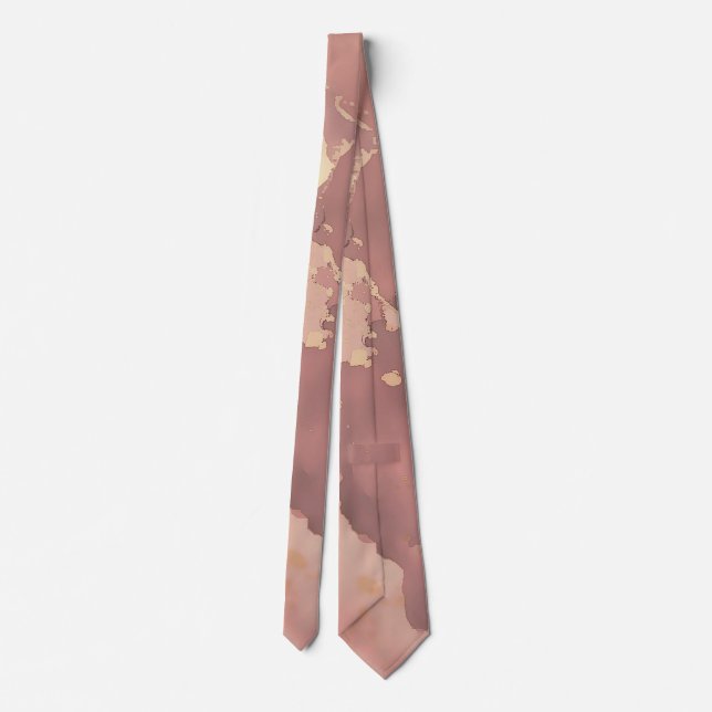 Rose Gold Design Cravate masculin (Dos)