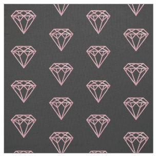 Rose Gold Diamond Fabric
