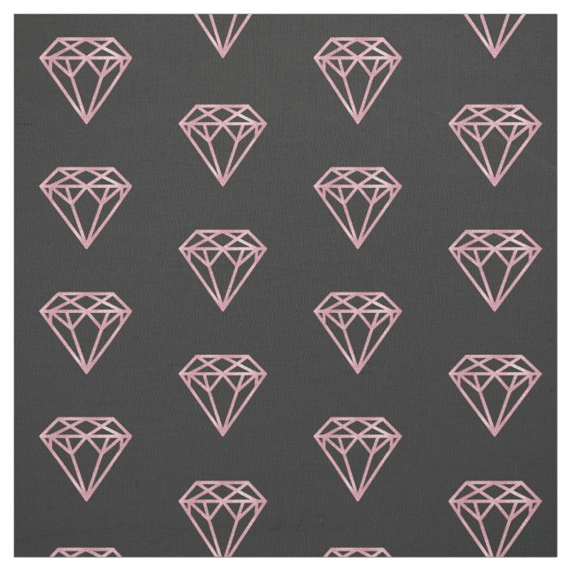Rose Gold Diamond Fabric (Swatch)