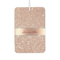 Rose Gold Diamond Glitter Bling Monogram