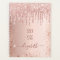 Rose gold drips blush name 2026