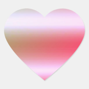 Rose Gold Elegant Blank Template Heart Sticker