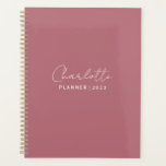 Rose gold elegant custom planner 2023<br><div class="desc">Use this rose gold planner to get things done. Weekly and monthly planning, scheduling, and note-taking pages for work or personal use. Stickers are part of this planner, which will make your planning even more creative. You can begin at any time because the pages are blank.</div>