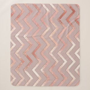 Rose gold: elegant vintage pattern. sherpa blanket