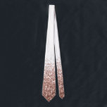 Rose Gold Fading Waterfall Ombre Glitter Neck Tie<br><div class="desc">This design was created through digital art. It may be personalized by clicking the customize button and add text, images, or delete images to customize. Contact me at colorflowcreations@gmail.com if you with to have this design on another product. Purchase my original abstract acrylic painting for sale at www.etsy.com/shop/colorflowart. See more...</div>