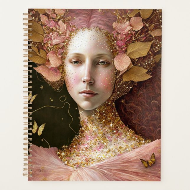 Rose Gold Fairy Fae Femme Imaginaire Art (Devant)