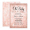 Rose Gold Faux Glitter Lights Girl Baby Shower
