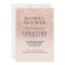 Rose gold faux glitter pink bridal shower