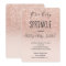 Rose gold faux glitter pink ombre baby sprinkle