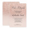 Rose gold faux glitter pink ombre Bat Mitzvah