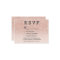 Rose gold faux glitter pink ombre RSVP wedding