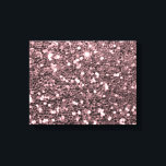Rose Gold Faux Glitter Sparkles Canvas Print<br><div class="desc">Glamourous large rose gold faux glitter.
PLEASE NOTE: These are flat printed graphics - no raised parts.</div>
