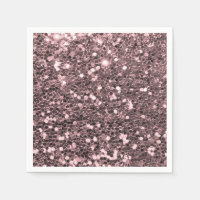 Rose Gold Faux Glitter Sparkles