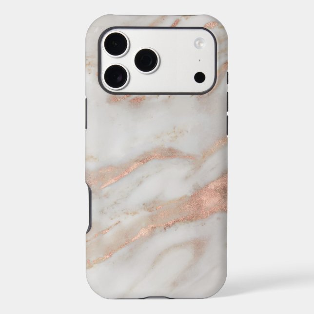 Rose-gold faux marble texture (Back)