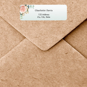 Rose gold fleur adresse de retour