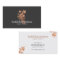 Rose Gold Floral Logo on Dark Grey