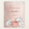 Rose gold floral silver glitter foliage name 2023