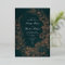 Rose Gold Flower Wreath Emerald Green Wedding