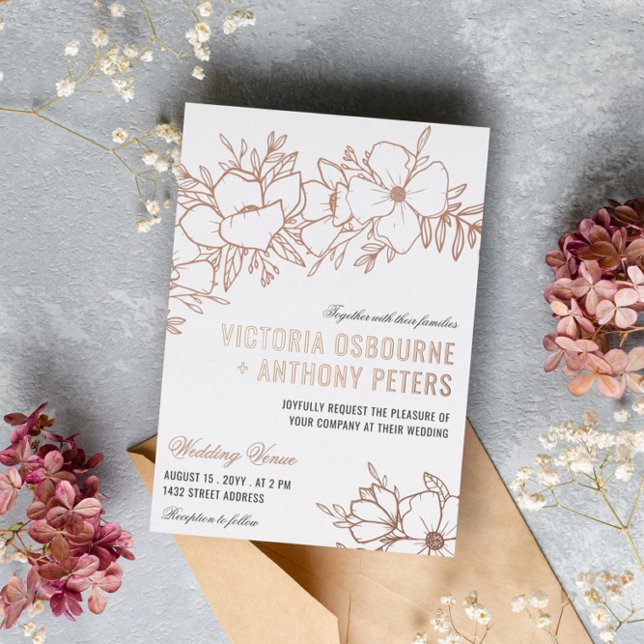 Rose Gold Flowers Floral Wedding (Creator Uploaded)