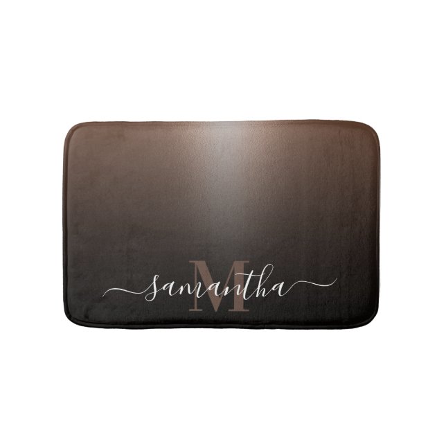 Rose Gold Foil Bath Mat (Front)