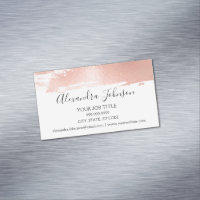 Rose Gold Foil Brush Stroke Modern and Elegant