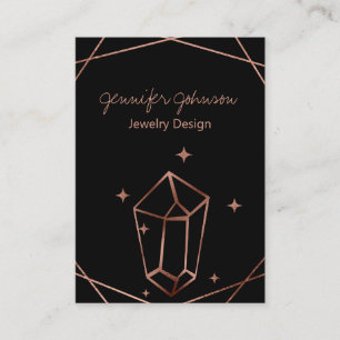 Rose Gold Foil Business Card